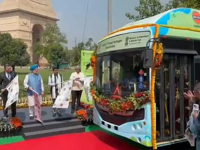 اولین اتوبوس هیدروژن سبز جهان در هند به حرکت درآمد